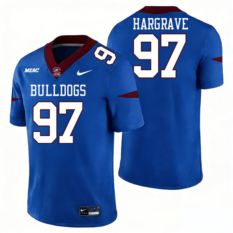 South Carolina State Bulldogs #97 Javon Hargrave College Football Jerseys,Uniforms Stitched-Blue